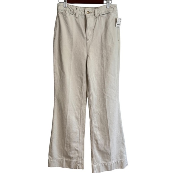 NWT We The Free Cerine High Rise Button Fly Bootcut Jeans Size 28 in Ecru - Picture 2 of 8